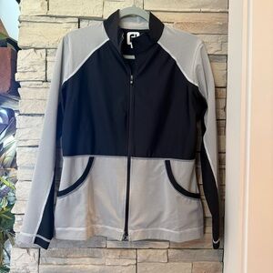 Women’s Small FootJoy FJ Black & Gray Golf Zip Up Jacket